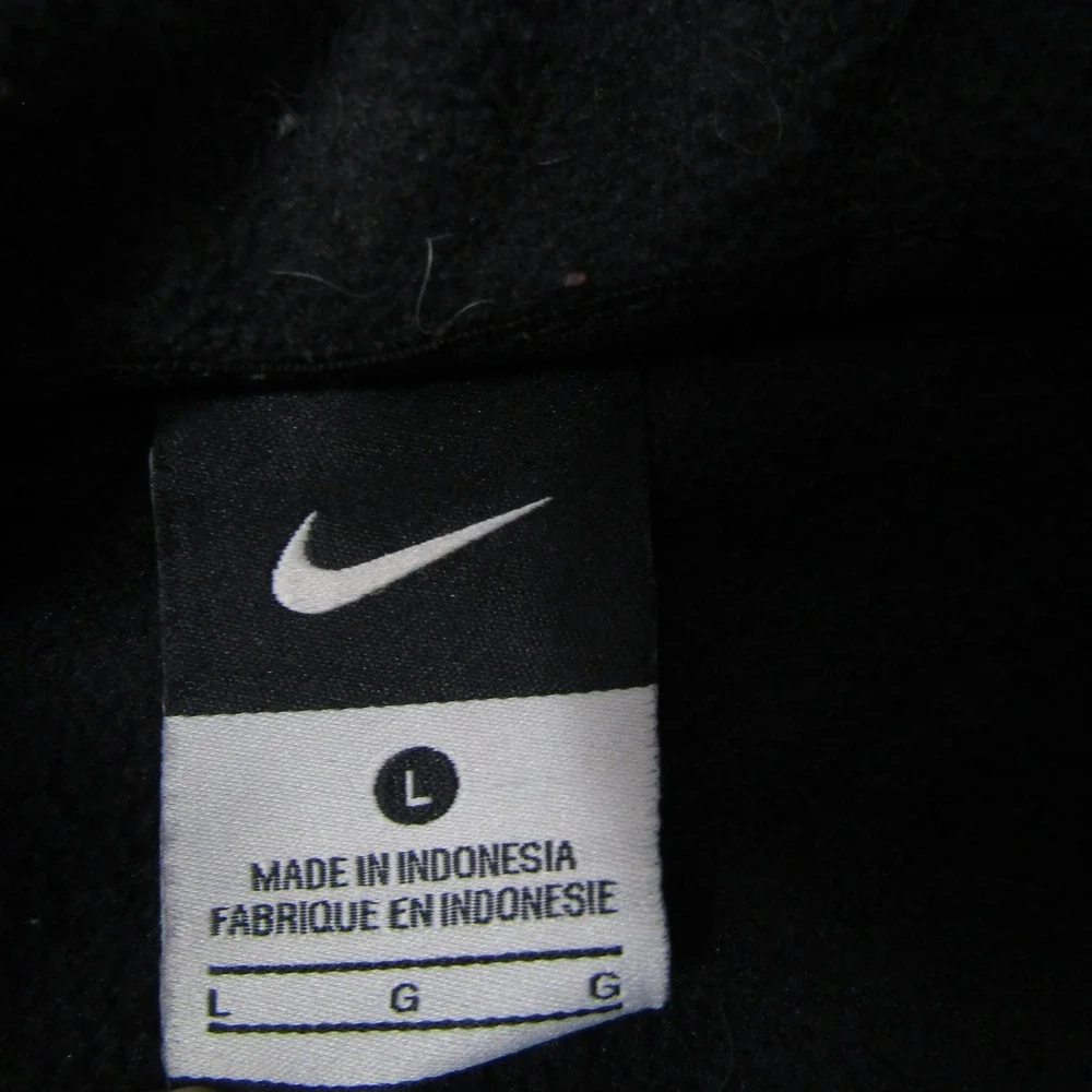 Nike Track Jacket Mens Large Black Full Zip Mock Neck Athletic BB47